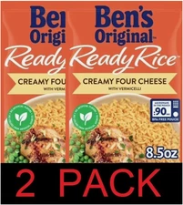 Ben's Original Ready Rice Creamy Four Cheese With Vermicelli 8.5 oz Pouch 2 ct