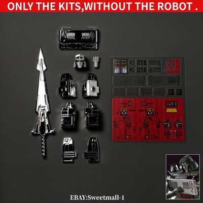 #ad #ad ABS Casting Head Vacuum Metalizing Armor sticker Upgrade Kit For SS86 Megatank $51.91