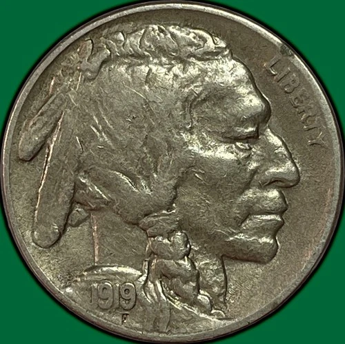 1919-S Buffalo Nickel Extremely Fine XF Coin #36489