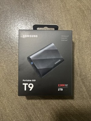 Samsung Portable T9 2 TB Externe SSD USB-C , USB-A (USB 3.2 Gen 2) Schwarz   