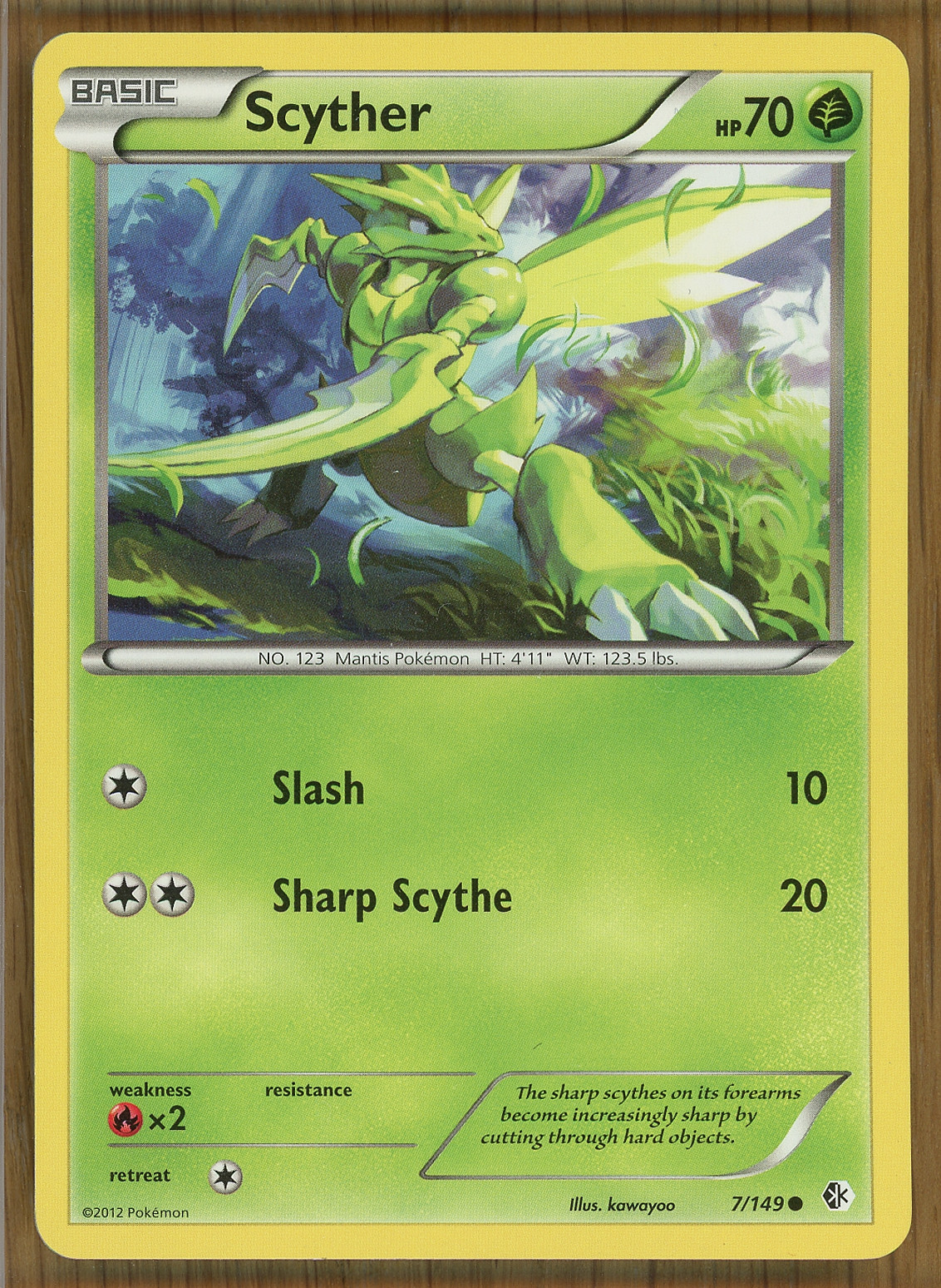Scyther ~ 7/149 ~ B&W Boundaries Crossed ~ Near Mint!!