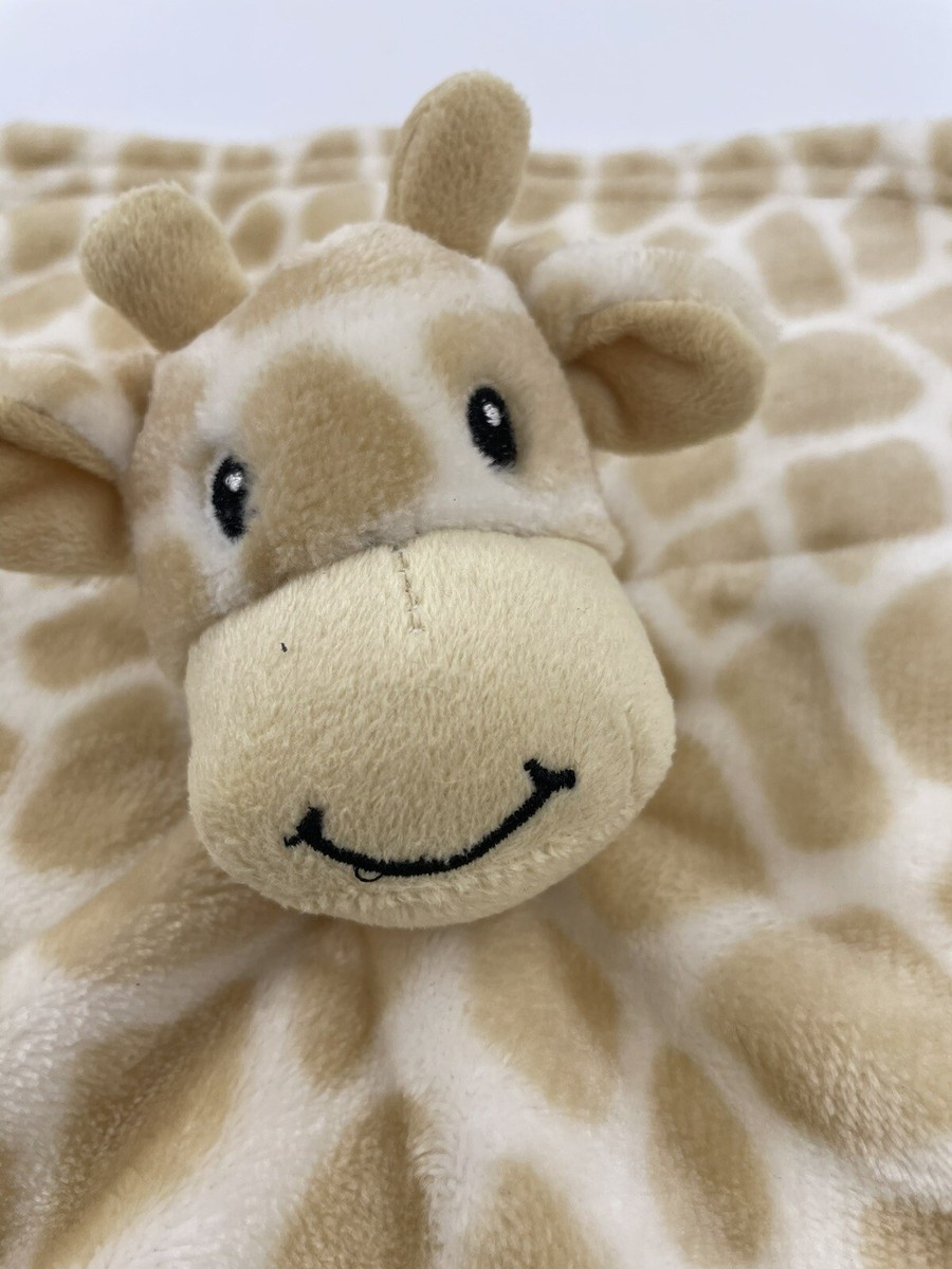 Hudson Baby HB Brown Tan Zebra Plush Lovey Security Blanket 14 x 14