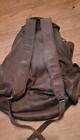 Large Vintage Genuine Brown Leather Drawstring Backpack Rucksack Rugged Bag  — photo 10