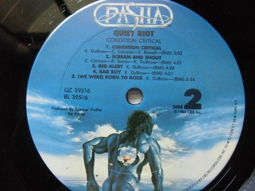 With shrink wrap, Sticker / Quiet Riot / Condition Critical / USA Record / 1984 - Picture 5 of 8