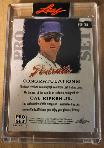 JUEGO DE RETRATOS CAL RIPKEN JR 2022 LEAF PRO - NARANJA 3/9 - Imagen 5 de 6