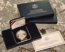 2004 Thomas Alva Edison Commemorative Proof Silver Dollar Coin W/Box & COA