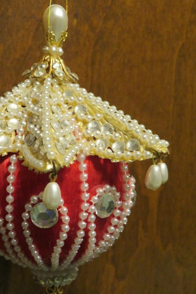 Vtg June Zimonick Christmas Ornament ~ RED ~ Swarovski Vtg June Zimonick Christmas Ornament ~ RED ~ Swarovski