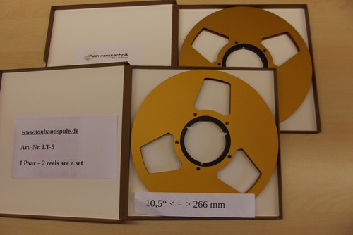 Tonbandspule NAB 10,5" 1 Paar - Teac AKAI Sony Studer A810-820 Artikel Nr. LT5 - Bild 1 von 3