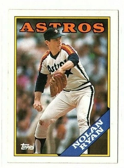 1988 Topps Nolan Ryan Baseball Card 250 Houston Astros HOF eBay