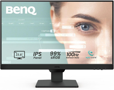 GW2490 100Hz Gaming Computer Monitor 24'' FHD 1920X1080P | IPS | Eye-Care Tech | 