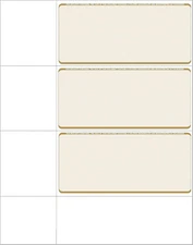 Computer Check Paper - Blank Personal Wallet Checks 3 on a Page - Compatible wit