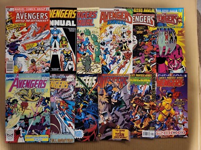 Avengers Annual #11-23 range plus 1999,2000 Lot of 12 Higher Grade