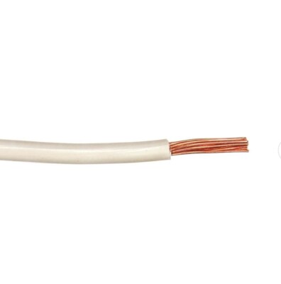 WR61WH-100 Wells Bulk Primary Wire (White, 10G)