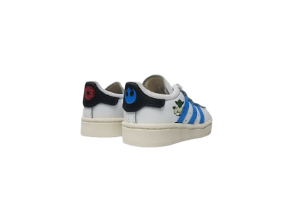 ADIDAS X STAR WARS SUPERSTAR TODDLE SNEAKERS WHT/SCAR FX5940
