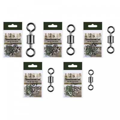 Tönnchenwirbel Ton Swivels Angelwirbel Gr. 2-10 43-14kg 20 Stück Zite Fishing