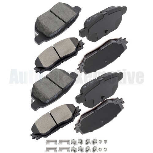 FRONT REAR CERAMIC BRAKE PAD FIT PONTIAC VIBE SCION XB TOYOTA COROLLA MATRIX - Foto 8 di 12