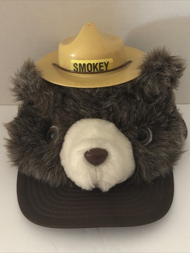 Vintage Smokey Bear Plush Adjustable 
