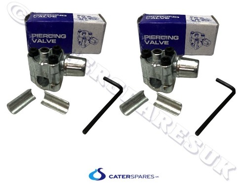 2 X LINE TAP SERVICE VALVE CHARGE POINT REFRIGERATION FRIDGE FREEZER PIPEWORK - Picture 12 of 12