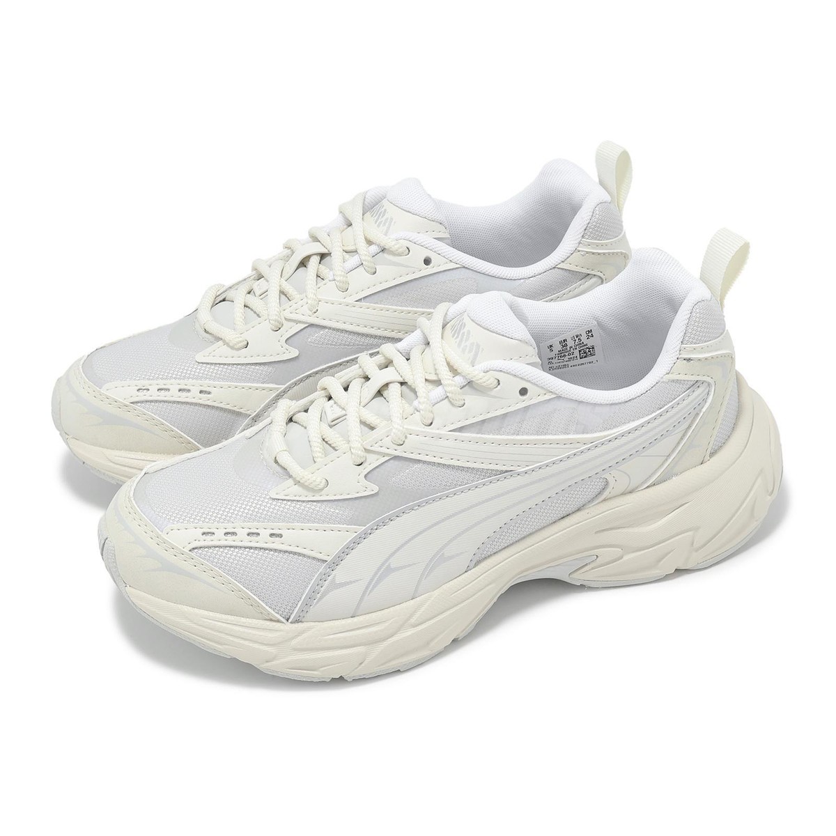 Puma Morphic Futro-Glam Wns White Silver Women Casual Puma Morphic Futro-Glam Wns White Silver Women Casual