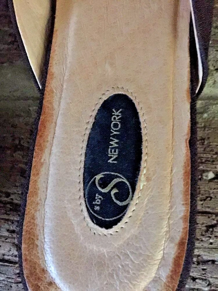 ZAPATOS DE DISEÑADOR DE CUERO S BY S NEW YORK únicos Jessica Simpson de tacón alto talla 10 Foto 3 de 4