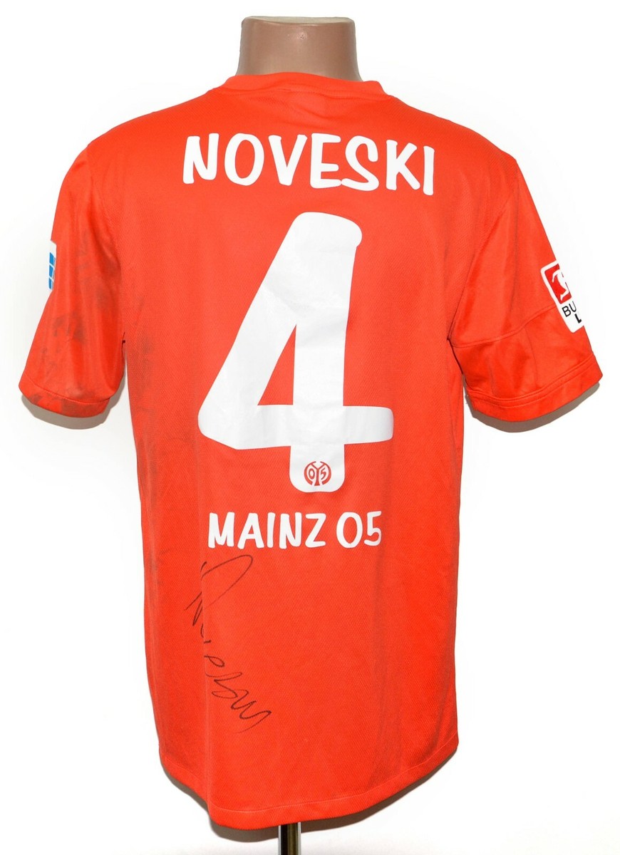 Maillot De Football FSV Mainz 05 2006/07 - Nikolce Noveski - Taille XL - Match Worn