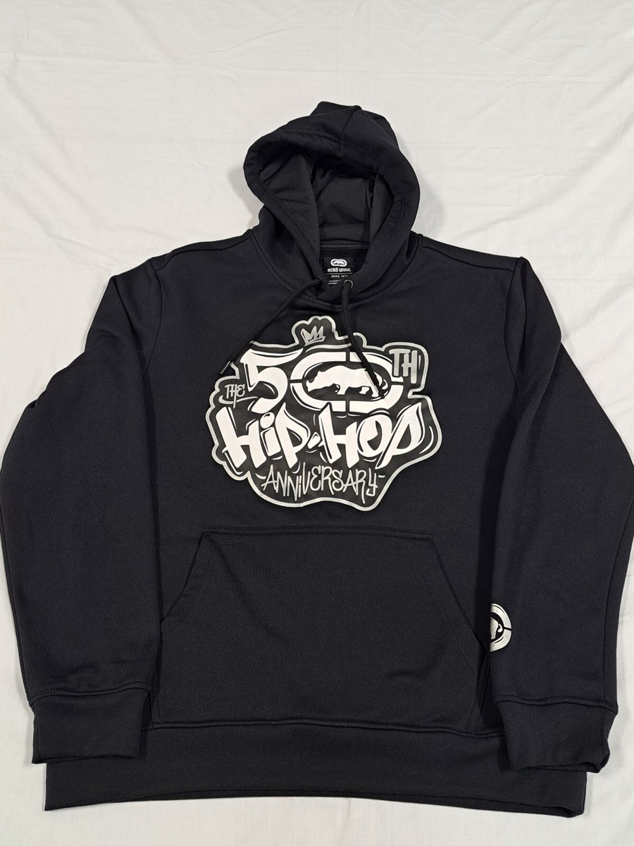 Men's Ecko UNLTD Dropping Gems 50th Anniversary Of Hip Hop Hoodie Size  Medium M