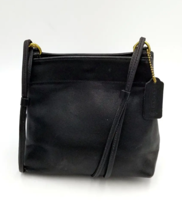 Coach Vintage Black 337 Leather Crossbody | eBay