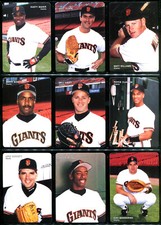 1993 Mothers Cookies SAN FRANCISCO GIANTS Team Set BAKER BARRY BONDS WILL CLARK