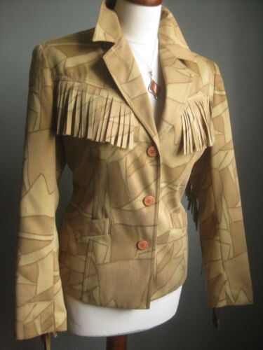 COWBOY FRINGE TASSLE JACKET 12 western native american calamity jane TOGETHER - Picture 6 of 12