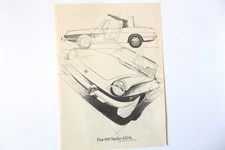 1969 FIAT 850 Spider Convertible Print Ad 
