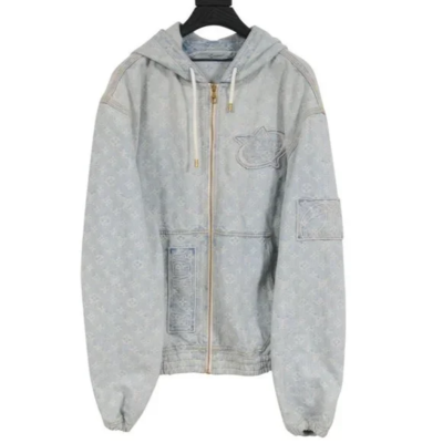 Louis Vuitton X NBA mens zip through denim jacket L | eBay Louis Vuitton X NBA mens zip through denim jacket L | eBay