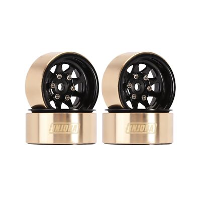 INJORA 1.0 Beadlock Wheel with Brass Ring Negative Offset -3.78mm 1.0'' Wheels...