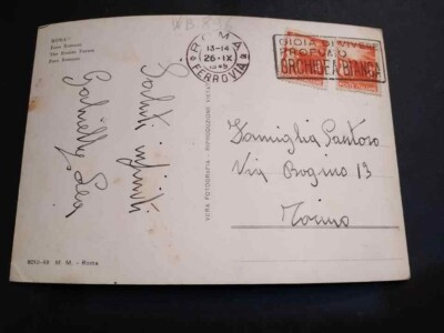 Italy Republic Stamp Rome 1949 White Orchid Perfume WB896