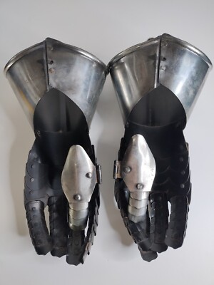 Medieval Armor Suit Gauntlets Gothic Knight Finger Steel