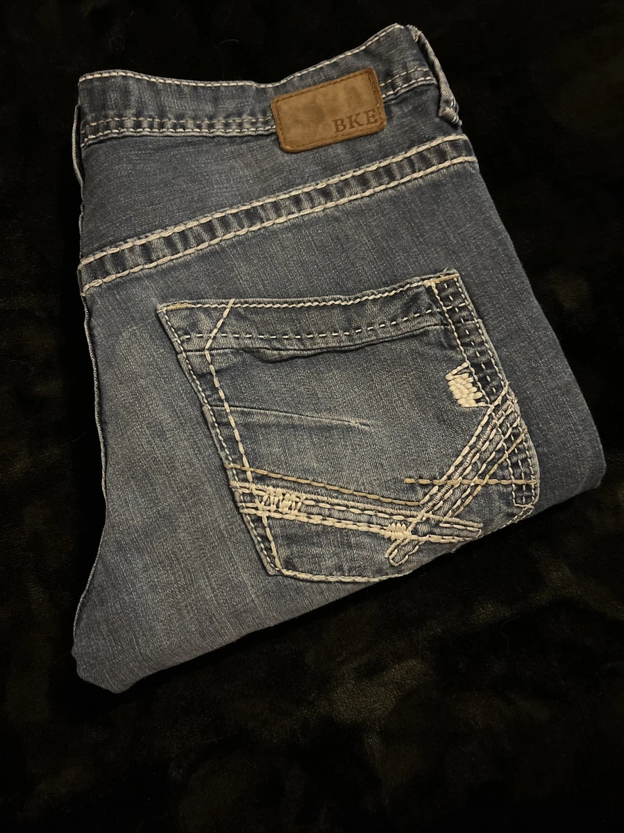 Vintage Buckle BKE Carter Jeans 30S Blue Denim Casual Boot Cut