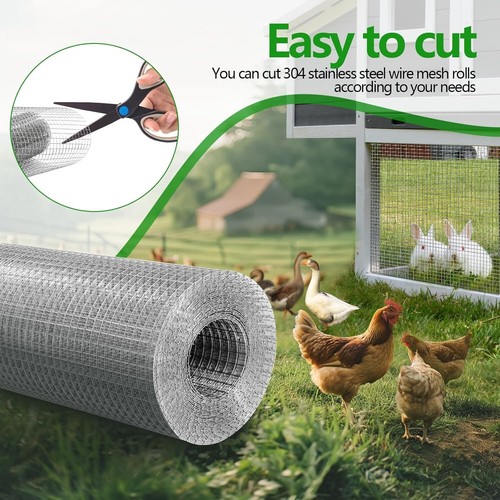 Versatile 304 Stainless Steel Mesh Roll - Perfect for Garden and Chicken Fencing - Picture 9 of 9