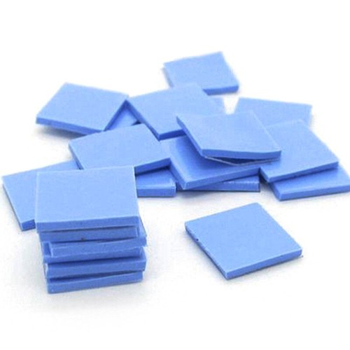 Blue 100mmx100mmx1mm GPU CPU Heatsink Cooling Thermal Conductive Silicone Pad-mx - Photo 4/11