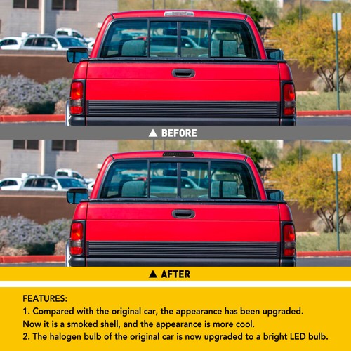 LED Third 3rd Brake Light Lamp for 94-01 Dodge Ram 1500 2500 3500 Smoke Black - Picture 12 of 12