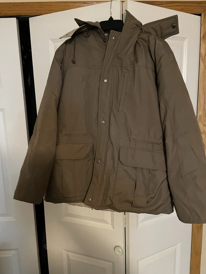 Chaqueta London Fog Cremallera con Capucha Desmontable Tostada Con Acento Beige Talla 44 Regular Foto 2 de 4