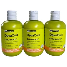 3 - DevaCurl CurlHeights Volume Body Boost Conditioner Dry Fine Curls 36oz Total
