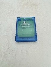 Genuine Sony Playstation 2 PS2 8MB Memory Card Magic Gate SCPH-10020 - Blue