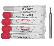 1/16" (.0625") 4 flute CARBIDE end mill  5 PACK  Made in USA  120-4062 Free Ship