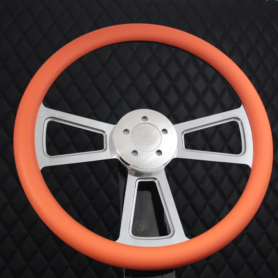 (T04) Volante 18" Big Rig Naranja Vinilo KEN W900 & PETE 320-389 Foto 3 de 4