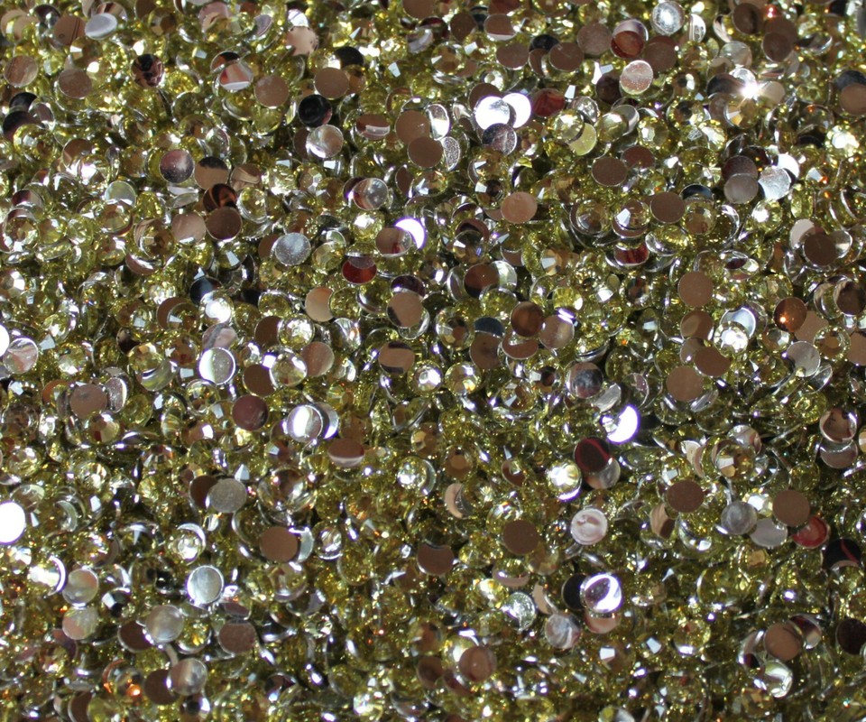 1000 Crystal Flat Back Resin Rhinestones Gems 60 colors, 2mm, 3mm, 4mm ...