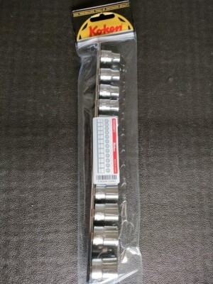KOKEN 3/8'' SOCKET SET 12 SIZE 8～19mm RS3400M/12