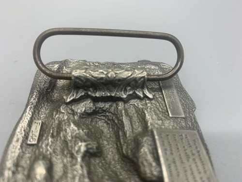 Vintage 1983 Bergamot Bowhunting Collector Belt Buckle by Siskiyou, F-146 - Picture 2 of 6