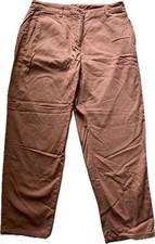 Eileen Fisher Cotton Hemp Pants Womens Sz 8 Stretch Cropped Tapered