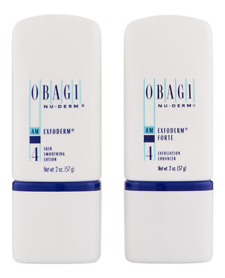 Obagi Nu-Derm Exfoderm 2 oz & Exfoderm Forte 2 oz. Skin Treatment
