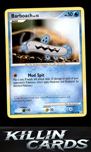 Barboach 72/123 Common Mysterious Treasures Pokemon Card LP