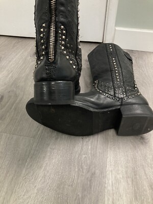 GRAIL $1298 John Varvatos Collection Fleetwood Studded Boot 